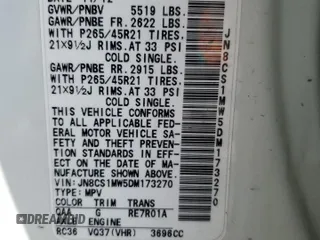 2013 Infiniti FX with VIN JN8CS1MW5DM173270, listed as a Copart auction lot 52174825 with 143,081 mi miles and Salvage Title. Bid and sale history available at carsss.com. Image 13.