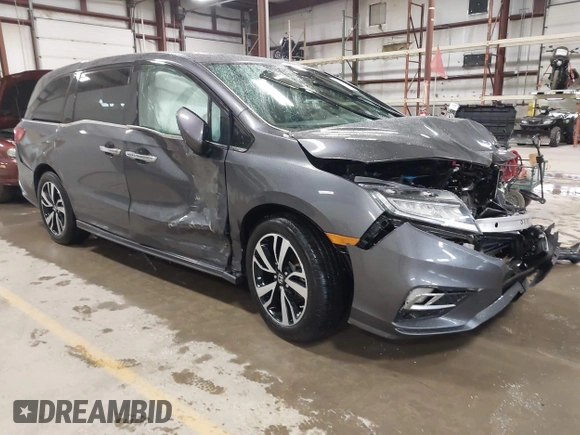 2020 Honda Odyssey Elite with VIN 5FNRL6H9XLB034814, listed as a IAAI auction lot 41940655 with 57,864 mi miles and . Bid and sale history available at DreamBid. Image 1.