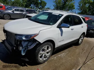 2018 Chevrolet Equinox Premier with VIN 3GNAXMEV3JS538415, listed as a Copart auction lot 57691274 with 61,902 mi miles and Salvage Title. Bid and sale history available at carsss.com. Image 1.