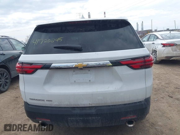 2023 Chevrolet Traverse LS with VIN 1GNEVLKW6PJ258657, listed as a IAAI auction lot 41720245 with 16,643 mi miles. Bid and sale history available at carsss.com. Image 17.