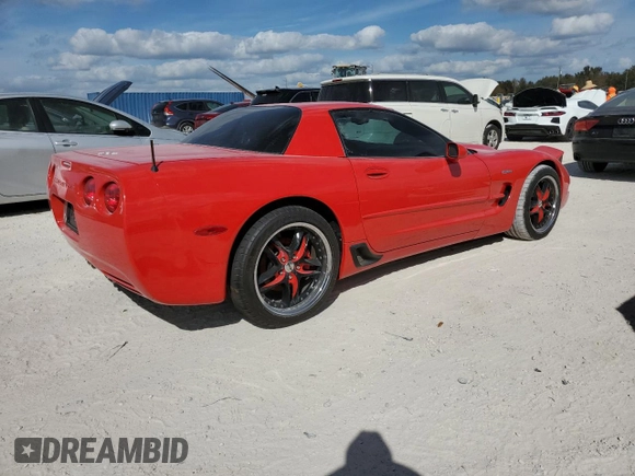2003 Chevrolet Corvette Z06 with VIN 1G1YY12S835128101, listed as a Copart auction lot 77173944 with 0 mi miles and Salvage Title. Bid and sale history available at carsss.com. Image 3.