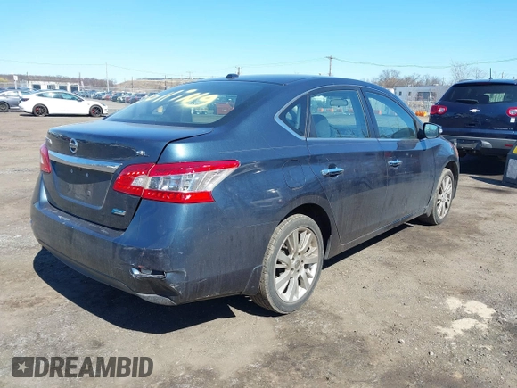 2013 Nissan Sentra SV with VIN 3N1AB7AP7DL619824, listed as a IAAI auction lot 41909137 with 98,357 mi miles. Bid and sale history available at carsss.com. Image 4.
