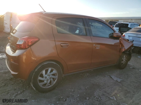 2019 Mitsubishi Mirage SE with VIN ML32A4HJ0KH015129, listed as a Copart auction lot 43744715 with 111,407 mi miles and Clean Title. Bid and sale history available at carsss.com. Image 3.