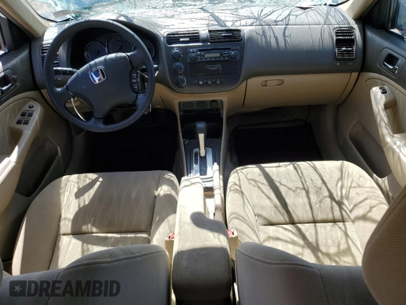 2004 Honda Civic LX with VIN 2HGES16514H613997, listed as a Copart auction lot 50760215 with 32,398 mi miles and Salvage Title. Bid and sale history available at DreamBid. Image 8.