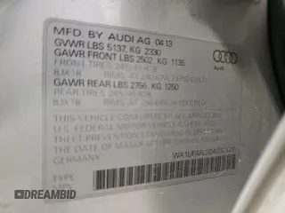 2013 Audi allroad A4 Premium Plus z VIN WA1UFAFL2DA232424, wystawiony jako Copart lot #57132725 z przebiegiem 155 918 mil mil oraz Nie do naprawy. Historia ofert i sprzedaży dostępna na DreamBid. Obrazek 13.