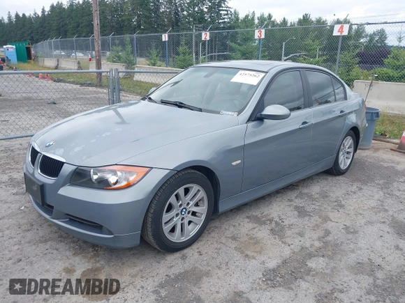 2007 BMW 3 Series 328i with VIN WBAVC53577FZ81305, listed as a IAAI auction lot 42575262 with 76,398 mi miles and . Bid and sale history available at DreamBid. Image 2.