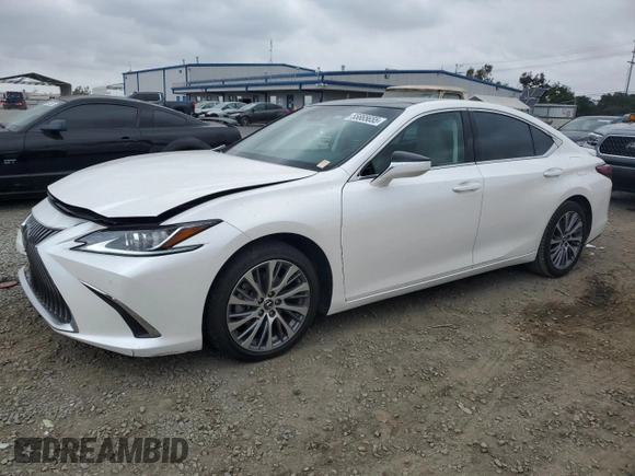 2021 Lexus ES 350 with VIN 58ADZ1B15MU098190, listed as a Copart auction lot 55865655 with 42,981 mi miles and Salvage Title. Bid and sale history available at DreamBid. Image 1.