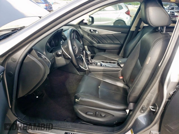 2015 Infiniti Q50 Premium with VIN JN1BV7AP5FM353384, listed as a Copart auction lot 54845015 with 152,690 mi miles and Salvage title. Bid and sale history available at DreamBid. Image 7.