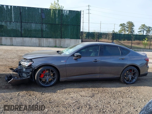 2023 Acura TLX Type S with VIN 19UUB7F95PA001368, listed as a IAAI auction lot 42119669 with 5,889 mi miles and . Bid and sale history available at DreamBid. Image 14.