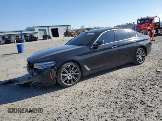 2017 BMW 5 Series 540i with VIN WBAJE5C3XHG913941, listed as a Copart auction lot 46063745 with 125,212 mi miles and Salvage Title. Bid and sale history available at carsss.com. Image 1.