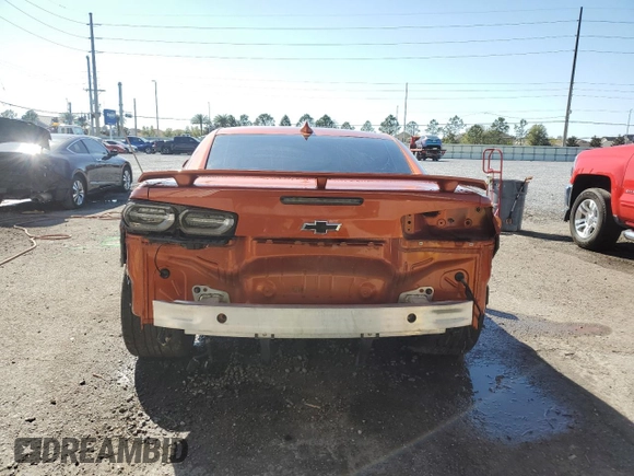 2022 Chevrolet Camaro LT1 with VIN 1G1FF1R75N0103798, listed as a Copart auction lot 46607695 with 41,926 mi miles and Salvage Title. Bid and sale history available at carsss.com. Image 6.