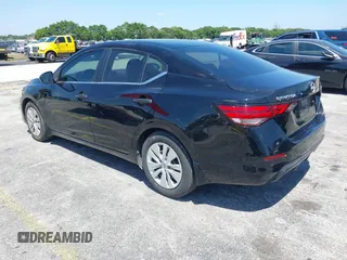 2024 Nissan Sentra S with VIN 3N1AB8BV9RY205649, listed as a IAAI auction lot 42071971 with 4,693 mi miles. Bid and sale history available at carsss.com. Image 3.