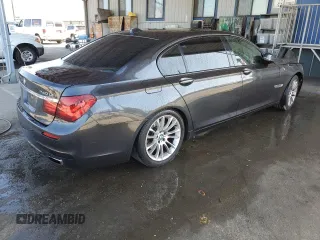 2013 BMW 7 Series 740Li with VIN WBAYE4C5XDD136800, listed as a Copart auction lot 51966905 with Not provided miles and Salvage title. Bid and sale history available at DreamBid. Image 3.