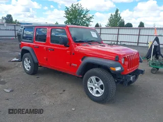 2020 Jeep Wrangler Unlimited Sport S z VIN 1C4HJXDN5LW279865, wystawiony jako IAAI lot #42236135 z przebiegiem 101 225 mil mil oraz . Historia ofert i sprzedaży dostępna na DreamBid. Obrazek 1.