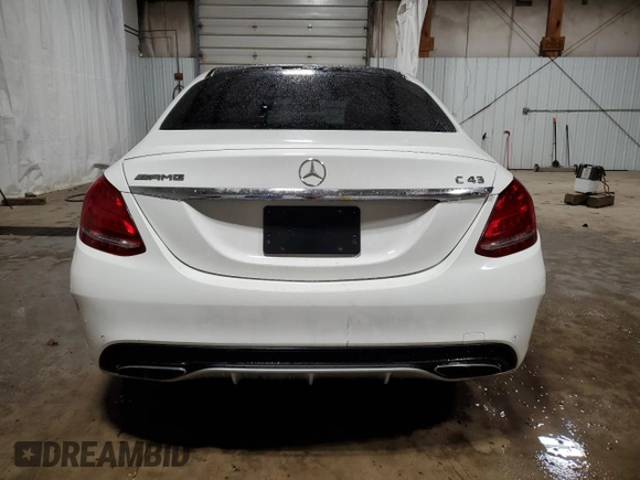 2018 Mercedes-Benz C 43 AMG with VIN 55SWF6EB4JU237002, listed as a Copart auction lot 46784155 with 88,525 mi miles and Salvage Title. Bid and sale history available at carsss.com. Image 6.