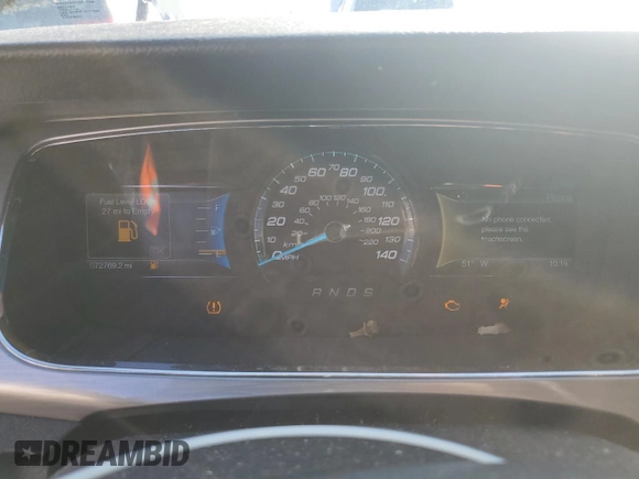 2016 Ford Taurus SEL with VIN 1FAHP2E85GG153683, listed as a Copart auction lot 46168965 with 72,769 mi miles and Salvage Title. Bid and sale history available at DreamBid. Image 9.