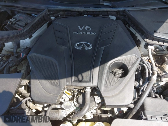 2020 Infiniti Q50 3.0t LUXE with VIN JN1EV7AR3LM253214, listed as a IAAI auction lot 41909214 with 55,460 mi miles. Bid and sale history available at carsss.com. Image 10.
