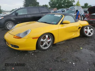 2002 Porsche Boxster S z VIN WP0CB29852U663846, wystawiony jako Copart lot #62084514 z przebiegiem Nie podano mil oraz Szkoda całkowita • Salvage title. Historia ofert i sprzedaży dostępna na DreamBid. Obrazek 1.