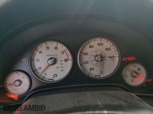 2005 Acura RSX with VIN JH4DC54895S013748, listed as a Copart auction lot 67564924 with 224,885 mi miles and Salvage Title. Bid and sale history available at carsss.com. Image 9.