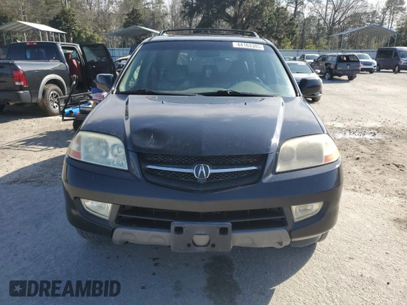 2001 Acura MDX Touring Pkg with VIN 2HNYD18691H533431, listed as a Copart auction lot 44163305 with 319,985 mi miles and Salvage Title. Bid and sale history available at carsss.com. Image 5.