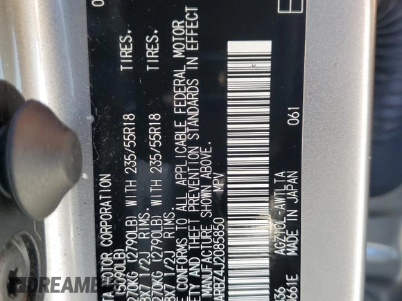 2018 Lexus NX with VIN JTJYARBZ4J2085850, listed as a Copart auction lot 46632265 with 58,832 mi miles and Salvage Title. Bid and sale history available at carsss.com. Image 14.