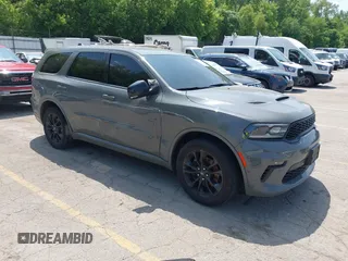 2021 Dodge Durango R/T with VIN 1C4SDJCT3MC642998, listed as a IAAI auction lot 42517922 with 50,467 mi miles and . Bid and sale history available at DreamBid. Image 1.