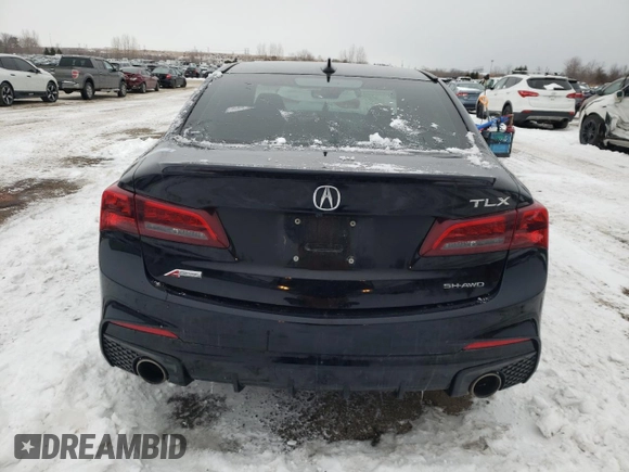 2018 Acura TLX w/A-SPEC Pkg with VIN 19UUB3F60JA801467, listed as a Copart auction lot 89246245 with 0 mi miles and Salvage Title. Bid and sale history available at carsss.com. Image 6.