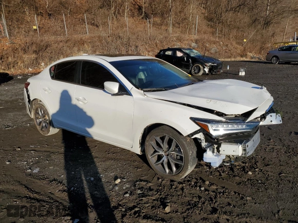 2022 Acura ILX Premium with VIN 19UDE2F73NA001469, listed as a Copart auction lot 85269574 with 27,485 mi miles and Salvage Title. Bid and sale history available at DreamBid. Image 4.