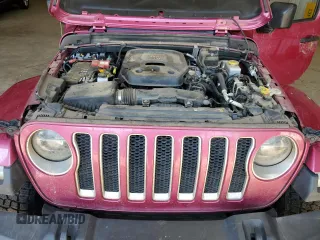 2022 Jeep Wrangler Unlimited Sahara with VIN 1C4HJXEN0NW106045, listed as a Copart auction lot 52383455 with 104,937 mi miles and Salvage title. Bid and sale history available at DreamBid. Image 14.