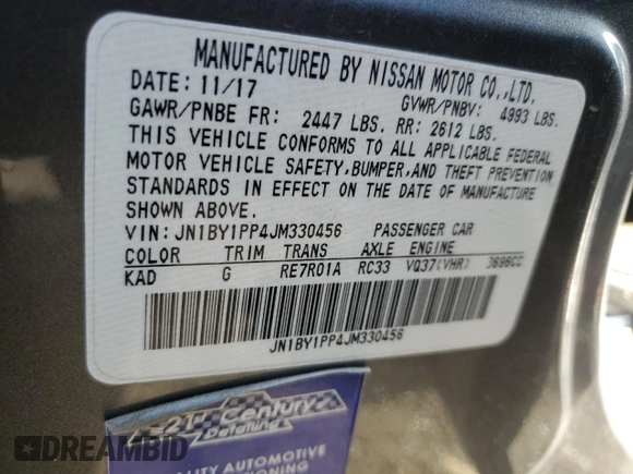 2018 Infiniti Q70 Luxe with VIN JN1BY1PP4JM330456, listed as a Copart auction lot 85368714 with 76,053 mi miles and Salvage title. Bid and sale history available at DreamBid. Image 13.