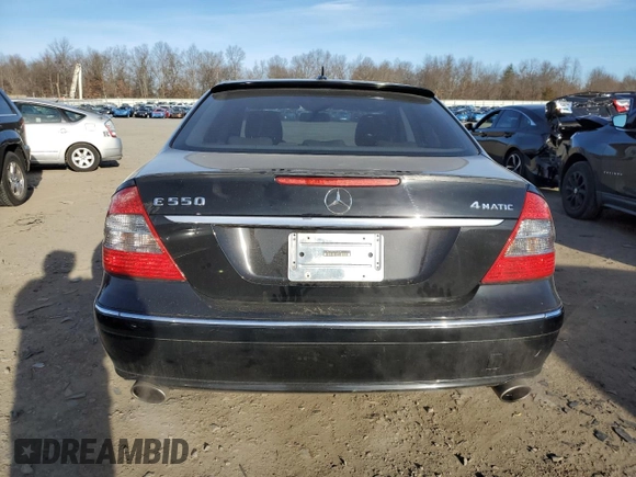 2007 Mercedes-Benz E 550 with VIN WDBUF90X07X223866, listed as a Copart auction lot 50522085 with 118,100 mi miles and Salvage Title. Bid and sale history available at carsss.com. Image 6.