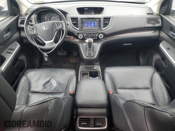 2015 Honda CR-V EX-L with VIN 5J6RM3H75FL007879, listed as a Copart auction lot 53157455 with 81,301 mi miles and Salvage Title. Bid and sale history available at carsss.com. Image 8.