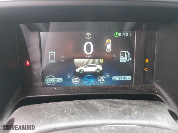 2014 Chevrolet Volt with VIN 1G1RH6E44EU155156, listed as a Copart auction lot 42649875 with 154,107 mi miles and Salvage Title. Bid and sale history available at carsss.com. Image 9.