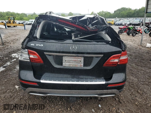 2014 Mercedes-Benz M 350 with VIN 4JGDA5JB2EA313401, listed as a Copart auction lot 58423635 with 122,011 mi miles and Salvage title. Bid and sale history available at DreamBid. Image 6.