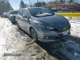 2025 Nissan LEAF SV Plus with VIN 1N4CZ1CV7SC565286, listed as a Copart auction lot 42602975 with 207 mi miles and Salvage Title. Bid and sale history available at carsss.com. Image 10.