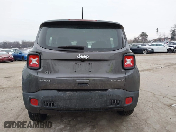 2019 Jeep Renegade Sport with VIN ZACNJBAB9KPJ85545, listed as a IAAI auction lot 41542944 with 66,864 mi miles and . Bid and sale history available at DreamBid. Image 16.