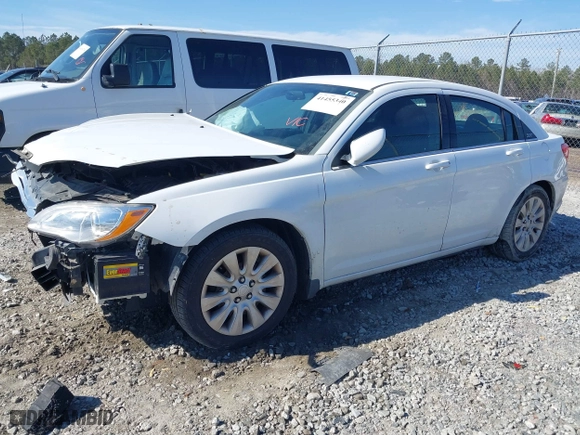 2014 Chrysler 200 LX with VIN 1C3CCBABXEN123982, listed as a IAAI auction lot 41455340 with 147,915 mi miles. Bid and sale history available at carsss.com. Image 17.