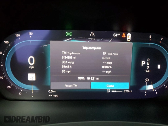 2024 Volvo S60 Plus Dark Theme with VIN 7JRL12TL4RG299512, listed as a Copart auction lot 45189695 with 19,821 mi miles and Salvage title. Bid and sale history available at DreamBid. Image 9.