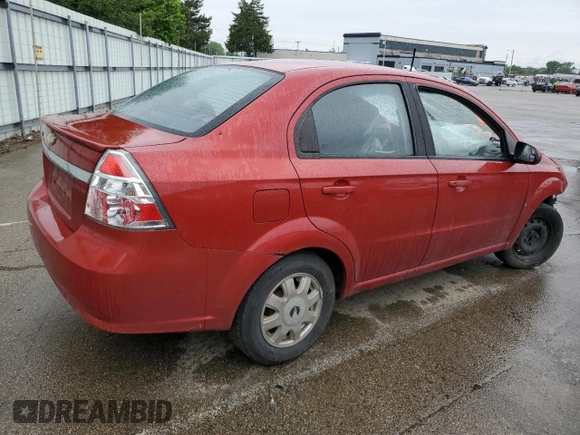 2009 Chevrolet Aveo 1LT z VIN KL1TD56E19B666570, wystawiony jako Copart lot #56953825 z przebiegiem Nie podano mil oraz Szkoda całkowita • Salvage title. Historia ofert i sprzedaży dostępna na DreamBid. Obrazek 3.