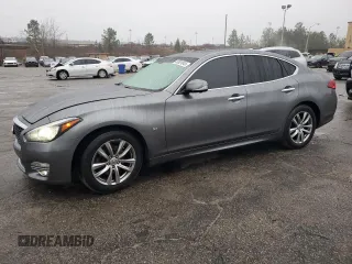 2017 Infiniti Q70 3.7 z VIN JN1BY1AP1HM741008, wystawiony jako Copart lot #45001045 z przebiegiem 120 635 mil mil oraz Szkoda całkowita • Salvage title. Historia ofert i sprzedaży dostępna na DreamBid. Obrazek 1.