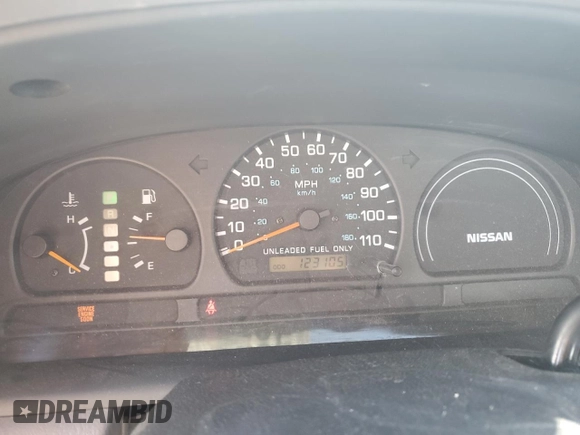 1998 Nissan Frontier XE with VIN 1N6DD26S1WC358383, listed as a Copart auction lot 48266675 with 123,105 mi miles and Salvage title. Bid and sale history available at DreamBid. Image 9.