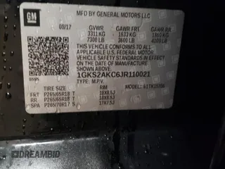2018 GMC Yukon SLE with VIN 1GKS2AKC6JR110021, listed as a Copart auction lot 44071945 with 68,495 mi miles and Salvage Title. Bid and sale history available at carsss.com. Image 12.