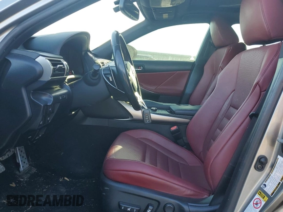 2016 Lexus IS 350 with VIN JTHCE1D26G5012360, listed as a Copart auction lot 43188765 with 54,553 mi miles and Salvage Title. Bid and sale history available at DreamBid. Image 7.