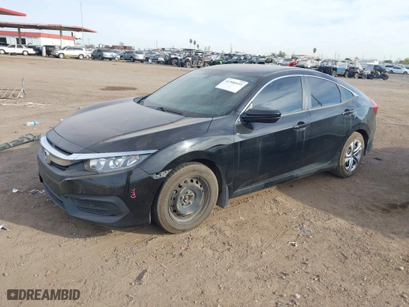 2017 Honda Civic Sedan LX with VIN 19XFC2F53HE055853, listed as a IAAI auction lot 41906645 with 186,109 mi miles. Bid and sale history available at carsss.com. Image 17.