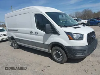2024 Ford Transit Cargo with VIN 1FTBR1C8XRKA46961, listed as a IAAI auction lot 41823255 with 4,292 mi miles and . Bid and sale history available at DreamBid. Image 1.