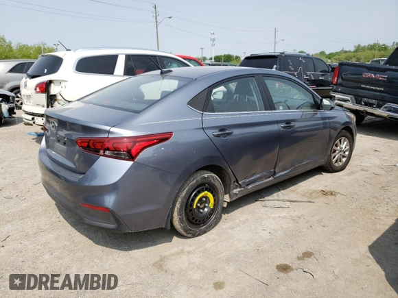 2020 Hyundai Accent SE with VIN 3KPC24A63LE125846, listed as a Copart auction lot 52751083 with 91,086 mi miles. Bid and sale history available at carsss.com. Image 3.