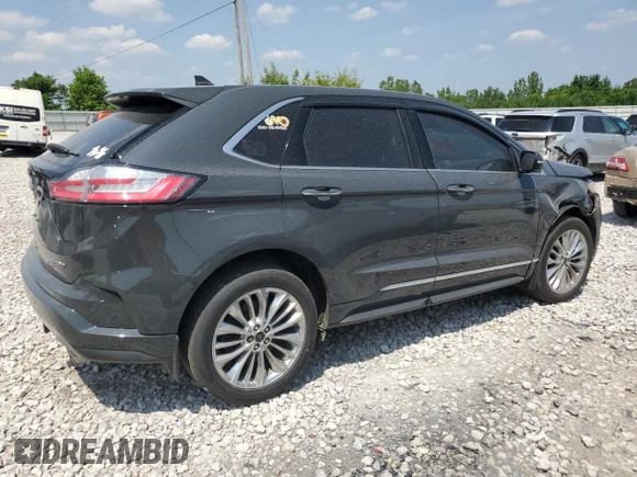 2021 Ford Edge Titanium with VIN 2FMPK4K96MBA55094, listed as a Copart auction lot 60990145 with 30,400 mi miles and Clean title. Bid and sale history available at DreamBid. Image 3.