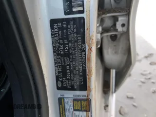 2015 Kia Rio LX with VIN KNADM4A3XF6506587, listed as a Copart auction lot 49625725 with 142,105 mi miles and Salvage Title. Bid and sale history available at carsss.com. Image 12.