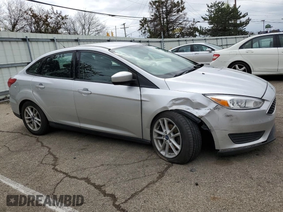 2018 Ford Focus SE with VIN 1FADP3F23JL228605, listed as a Copart auction lot 51507635 with 163,737 mi miles and Salvage Title. Bid and sale history available at carsss.com. Image 4.