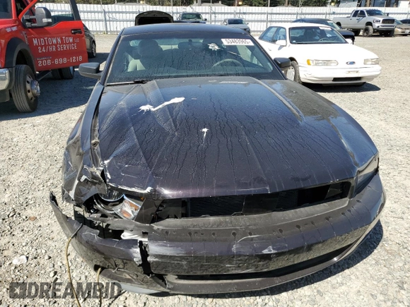 2012 Ford Mustang V6 Premium with VIN 1ZVBP8AM5C5224048, listed as a Copart auction lot 53483965 with 54,510 mi miles and Salvage Title. Bid and sale history available at carsss.com. Image 5.